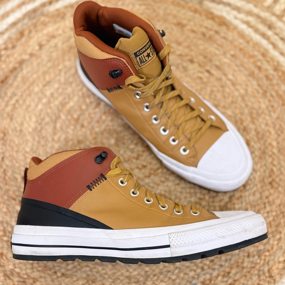 🌾 Converse All Star Berkshire High-Top Street Boot in‎ Wheat/Brown/Black